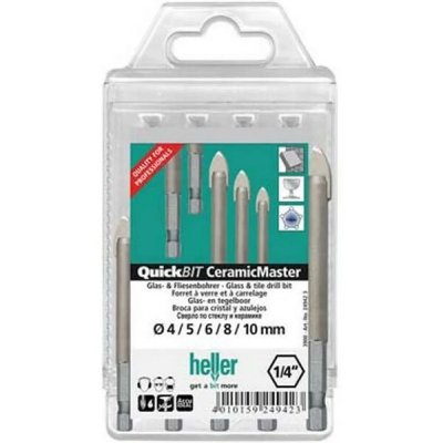 Jeu de forets perce-verre Ceramic Master, Quantit&eacute; : 5 pi&egrave;ces, Contenu 4 5 6 8 10 mm