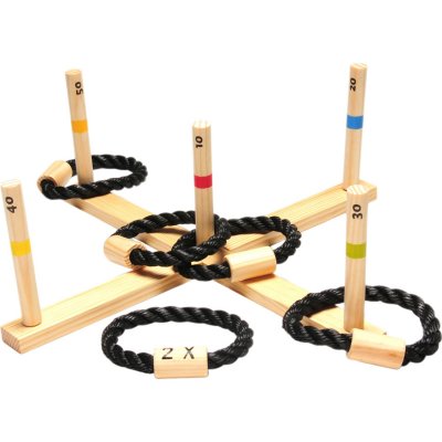 BS TOYS Jeu de lancer d'anneaux en bois