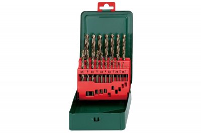 METABO Jeu de m&egrave;ches h&eacute;lico&iuml;dales pour m&eacute;tal 19 pi&egrave;ces 