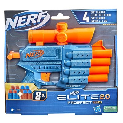 NERF Jeu de plein air  Blaster Elite 2.0 Prospect QS4 Bleu et Orange