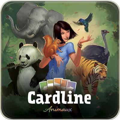 ASMODEE Jeu de soci&eacute;t&eacute;  Cardline Animaux 