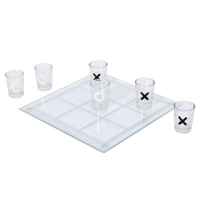  Jeu De Soci&eacute;t&eacute; - Cinq D'affil&eacute;e Avec Des Verres &Agrave; Liqueur