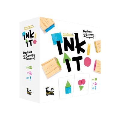 BANKIIIZ EDITIONS Jeu de soci&eacute;t&eacute; coop&eacute;ratif  Ink It tampons color&eacute;s