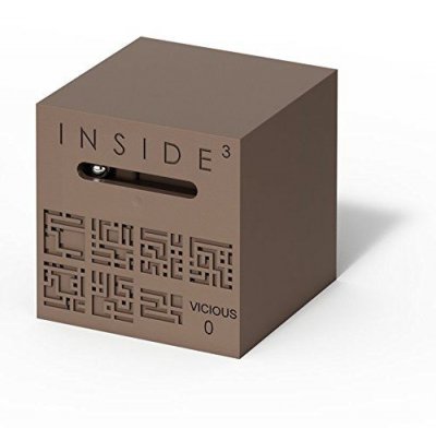 INSIDE3 Jeu de soci&eacute;t&eacute;  Cube Labyrinthe Vicious 0 Marron