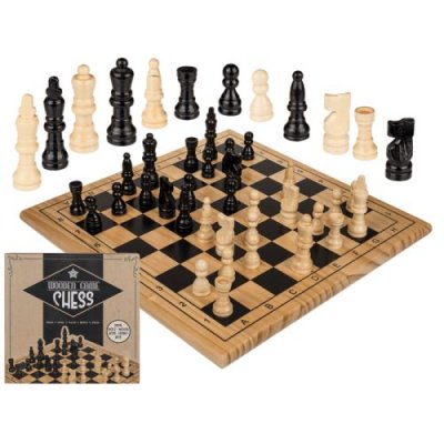 MAGNETICLAND Jeu de soci&eacute;t&eacute; - Jeu d'&eacute;checs en bois