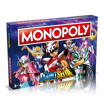 WINNING MOVES Jeu de soci&eacute;t&eacute; Monopoly Saint Seiya Exclusivit&eacute; Fnac 