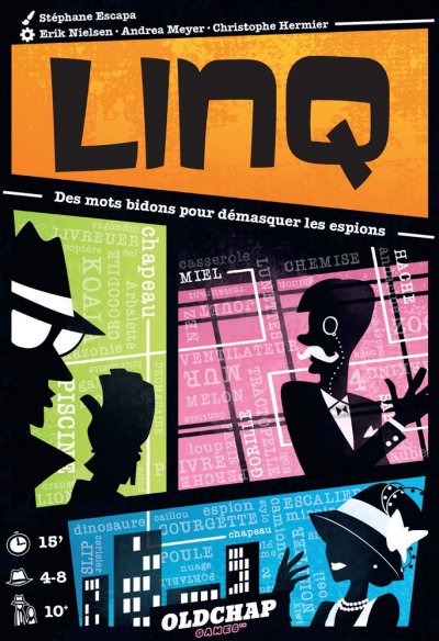 Jeu de soci&eacute;t&eacute; - OLD CHAP - Linq - Espionnage - Strat&eacute;gie - 2 joueurs ou plus