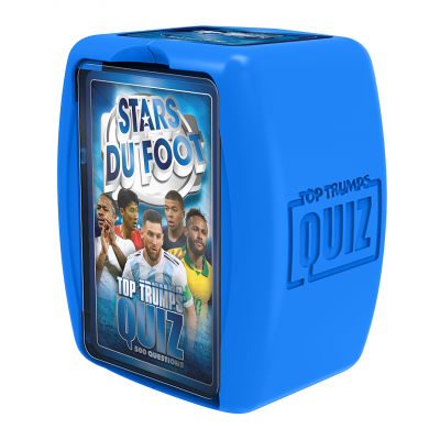 Jeu de soci&eacute;t&eacute; Quiz Stars du foot - En famille ou entre amis, avec 500 questions illustr&eacute;es