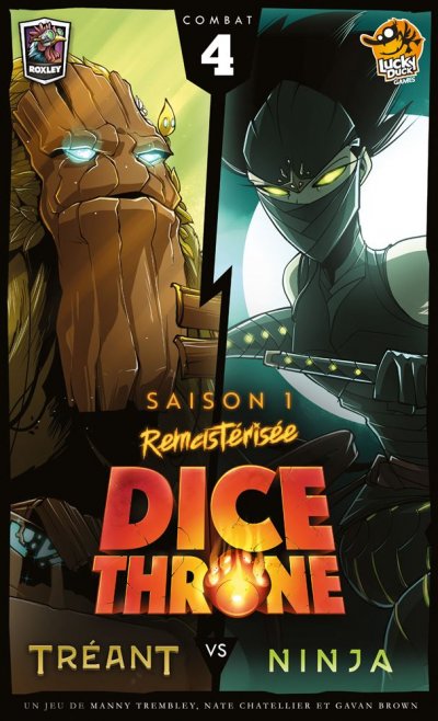 LUCKY DUCK GAMES Jeu de strat&eacute;gie Dice Throne Saison 1 Tr&eacute;ant vs Ninja