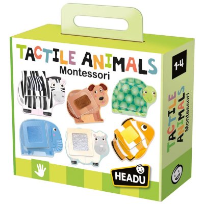 HEADU Jeu d&eacute;couverte  mon 1er puzzle animaux tactile montessori