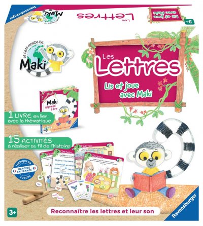 RAVENSBURGER Jeu &eacute;criture et lettres  Maki apprend &agrave; lire