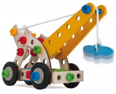 EICHHORN Jeu  Heros Constructor 65 pi&egrave;ces Grue Mobile 4 en 1