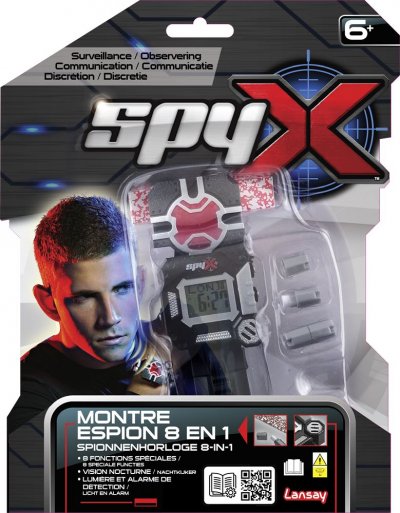 LANSAY Jeu &eacute;lectronique  Spy X Montre espion 8 en 1