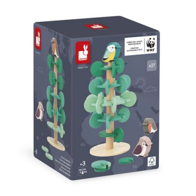 JANOD Jeu en bois &agrave; assembler Arbre WWF 