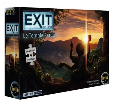 IELLO Jeu  Exit Puzzle : Le Temple Perdu- - Jeu de soci&eacute;t&eacute;