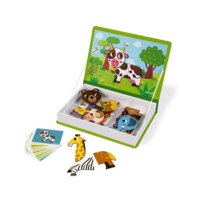 JANOD Jeu  Magn&eacute;ti&rsquo;Book Animaux Vert