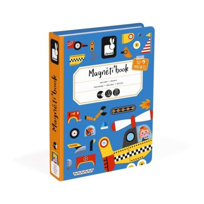 JANOD Jeu  Magn&eacute;ti&rsquo;Book Bolides Bleu 