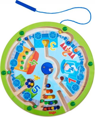HABA Jeu magn&eacute;tique le petit train de billes