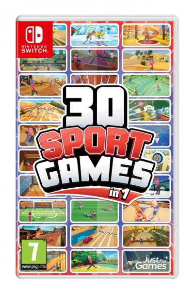 JUST FOR GAMES Jeu Nintendo Switch - 30 Sport Games in 1 - Sport - En bo&icirc;te - Cartouche