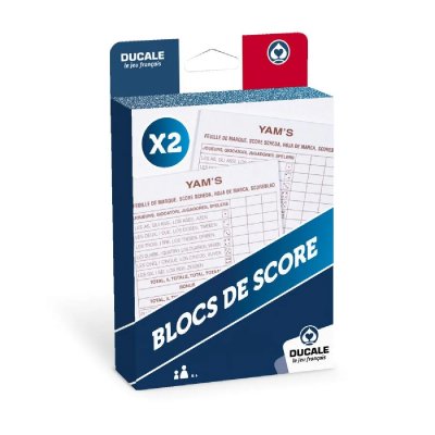 CARTAMUNDI Jeu Traditionnel Ducale - 2 Blocs De Score Yam's - Eco Format