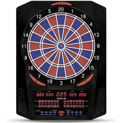 ARCADE Jeux de Flechettes  Cible de Flechettes Topaz Noir Bleu