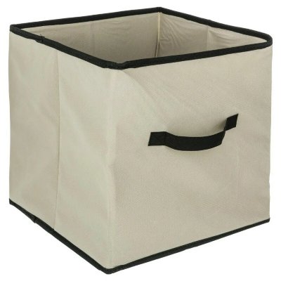 GENERIQUE JJA Boite cube de rangement couleur lin 31x31cm 130062 Beige