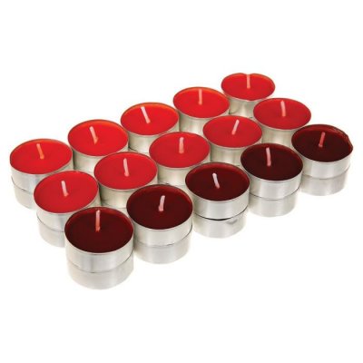 ATMOSPHERA JJA Lot de 30 bougies parfum&eacute;es fruits rouges D. 3,7 cm