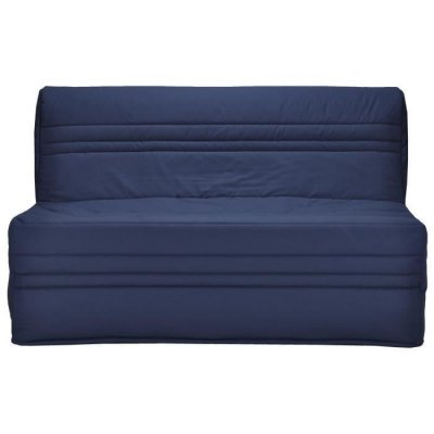 GENERIQUE JO&Eacute; Banquette BZ 3 places - Tissu bleu marine - Contemporain - L 143 x P 97 cm