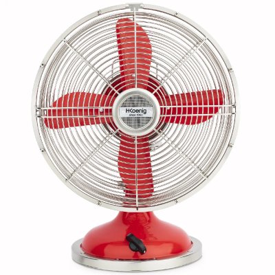 H.KOENIG Joe50 ventilateur design metal rouge  