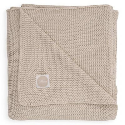 JOLLEIN  - Couverture Berceau Basic Knit - Nougat - 75 x 100 cm
