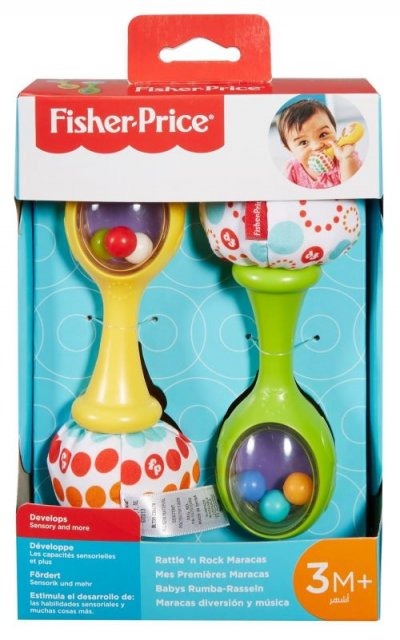 FISHER PRICE Jouet D'&eacute;veil Mes Premiers Maracas  - La Bo&icirc;te