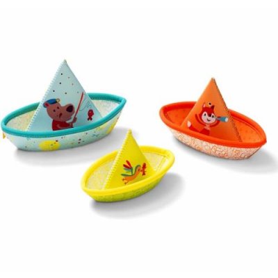 LILLIPUTIENS Jouet de bain Petits bateaux flottants - 