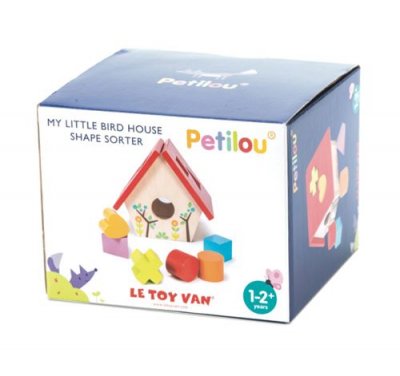 LE TOY VAN Jouet en bois  Ma Petite Bo&icirc;te &agrave; Formes Maison d&rsquo;oiseau 