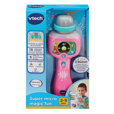 VTECH Jouets Electroniques Educatifs Super Micro Magic'fun Rose