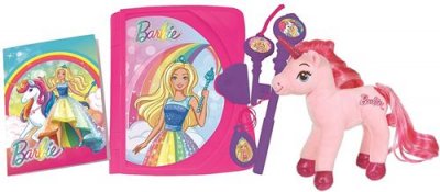 PAS DE MARQUE Journal Intime Electronique Barbieavec peluche licorne