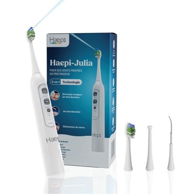 HAEPI Julia - Brosse &agrave; dents sonique 3-en-1
