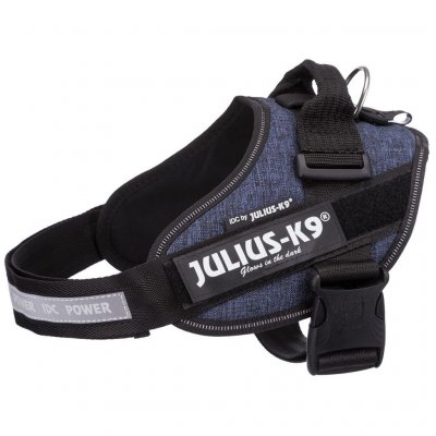 TRIXIE Julius-K9, 16IDC-FAR-0, Harnais IDC Power, Taille: 0, Jeans Denim