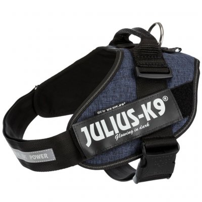 TRIXIE Julius-K9, 16IDC-FAR-2, Harnais IDC Power, Taille: 2, Jeans Denim