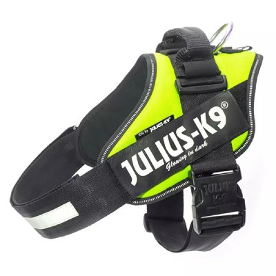 JULIUS K9  IDC Harnais pour chiens Taille 1 Vert n&eacute;on 16IDC-NE-1