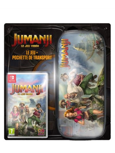 BANDAI NAMCO Jumanji Le Jeu Vid&eacute;o Nintendo Switch + Pochette de transport 