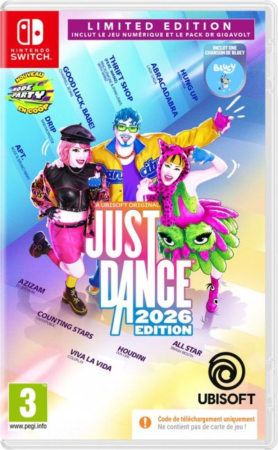 UBISOFT Just Dance 2026 Limited Edition Code in a box Nintendo Switch