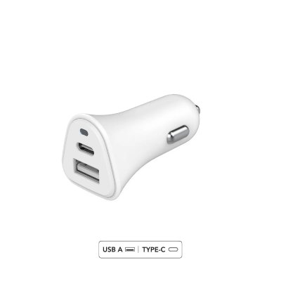 BIGBEN CONNECTED Just Green Chargeur de Voiture USB A vers USB C
