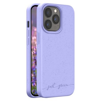 JUST GREEN  jgcovip1361pl - coque  bio iphone 13 pro lavande