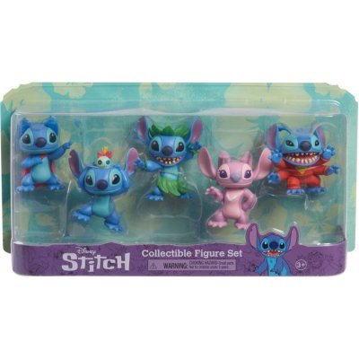 DISNEY Just Play Figurine De Collection Stitch 5 Unit&eacute;s