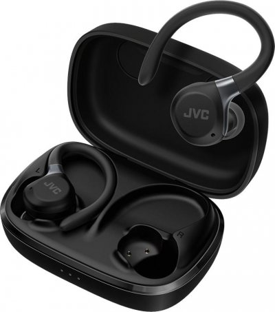 JVC  HA-EC75T-B-U casque Sans fil Crochets auriculaires Sports Bluetooth Noir - Neuf