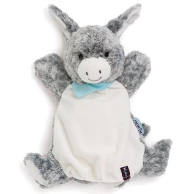 Kaloo Les Amis Donkey Puppet 30 Cm Puppet Blanc,Gris 0-24 Months