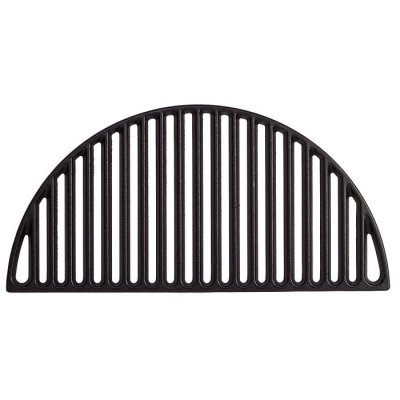 KAMADO JOE  Grille en fonte demi-lune Classic Joe, 45,7 x 22,8 x 1,2 cm