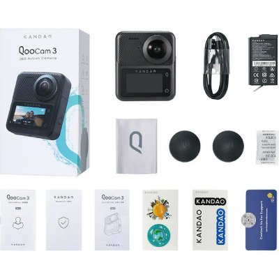 KNOCKANDO Kandao Qoocam 3 Travel Combo 360 Camera Argent&eacute; 