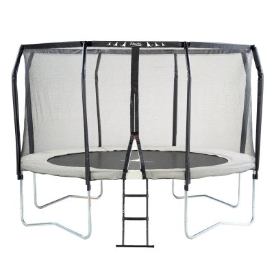 KANGUI  - Trampoline De Jardin Rond &Oslash;366cm Avec Filet De S&eacute;curit&eacute; + &Eacute;chelle - Fab