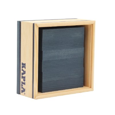 KAPLA  - carr&eacute; de 40 planchettes en bois - bleu fonc&eacute;